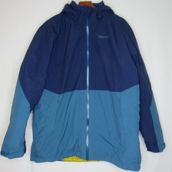 Marmot Blue Green Featherless Component 3 in 1 Winter Jacket Men's XXlarge XXL - Picture 10 of 15